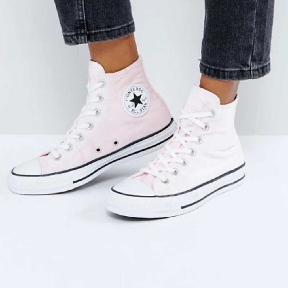 Pink Velvet High Tops
